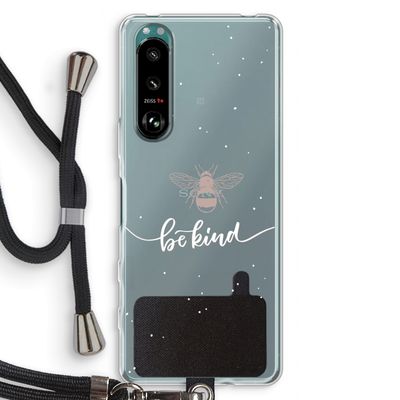 Be(e) kind: Sony Xperia 5 III Transparant Hoesje met koord