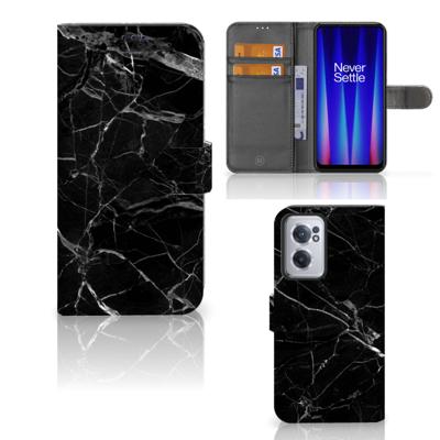 OnePlus Nord CE 2 | Bookcase | Marmer Zwart - Origineel Cadeau Vader