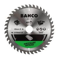 Bahco Cirkelzaagblad | hardmetaal tanden | voor draagbare machines | fijne vertanding | voor hout | 60 TPI | 30 mm x 190 mm - 8501-190-30-60XF