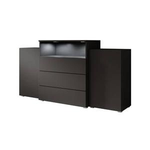 Meubella Dressoir Universal - Mat Zwart - 150 cm