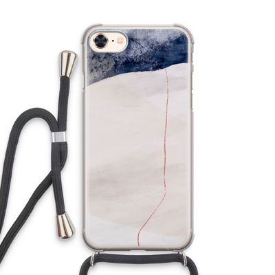 Stone White: iPhone 8 Transparant Hoesje met koord