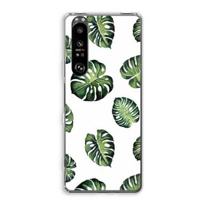 Tropische bladeren: Sony Xperia 1 III Transparant Hoesje