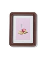 HEMA Fotolijst 15x20cm hout afgerond (donkerbruin)