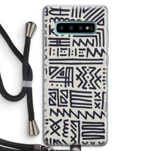 Marrakech print: Samsung Galaxy S10 Plus Transparant Hoesje met koord
