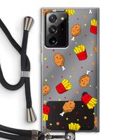 Chicken 'n Fries: Samsung Galaxy Note 20 Ultra / Note 20 Ultra 5G Transparant Hoesje met koord