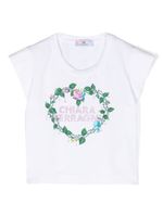 Chiara Ferragni Kids t-shirt imprimé en coton stretch - Blanc - thumbnail