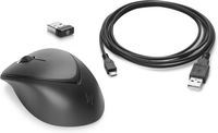 HP Wireless Premium Mouse RF Draadloos Laser 1200DPI Ambidextrous Zwart muis