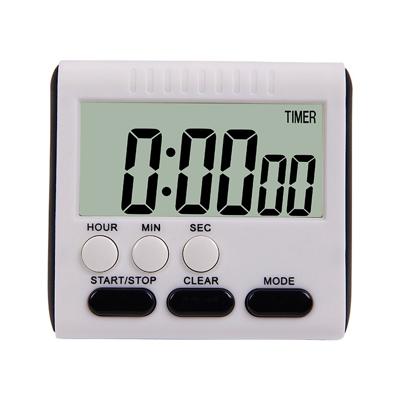 Keuken timer 24 uur digitale wekker LCD-scherm magnetische backing voor koken bakken (zwart)
