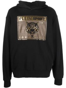 Plein Sport hoodie à logo imprimé - Noir