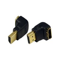 LogiLink AH0007 kabeladapter/verloopstukje HDMI haaks verticaal - thumbnail