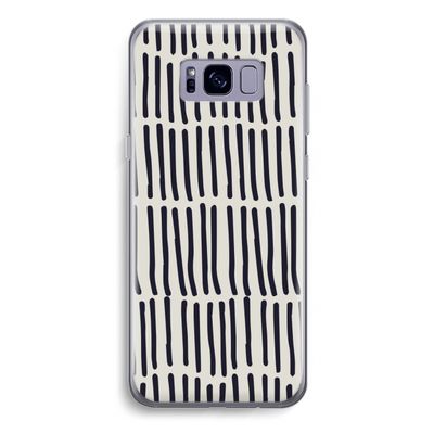 Moroccan stripes: Samsung Galaxy S8 Plus Transparant Hoesje