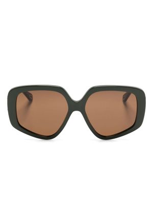 Chloé Eyewear lunettes de soleil oversize Mony - Vert