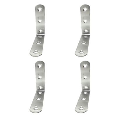 Hoeksteun EDM 86093 an24 Roestvrij staal 8 x 8 x 1,9 cm 4 Stuks