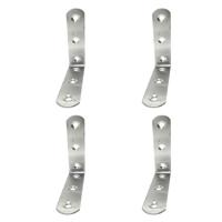 Hoeksteun EDM 86093 an24 Roestvrij staal 8 x 8 x 1,9 cm 4 Stuks