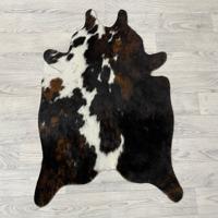 Kleine koeienhuid bruin wit zwart (Normandiër) 90x60cm