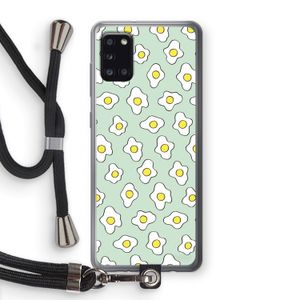 Spiegeleitjes: Samsung Galaxy A31 Transparant Hoesje met koord