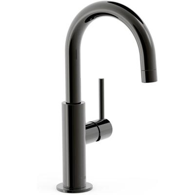 Wastafelkraan Tres Study | Opbouw | Draaibare uitloop | Mengkraan | Standaard model | 1-hendel | Rond | Black metal