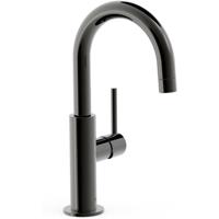 Wastafelkraan Tres Study | Opbouw | Draaibare uitloop | Mengkraan | Standaard model | 1-hendel | Rond | Black metal