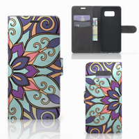 Samsung Galaxy S8 Plus Hoesje Purple Flower - thumbnail