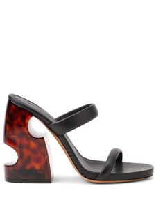 Off-White mules Pop Meteor en cuir - Noir