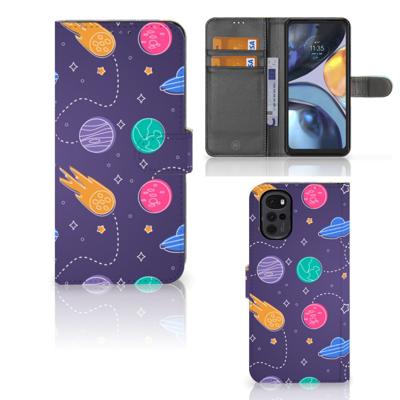 Motorola Moto G22 | Wallet Case | met Pasjes | Space