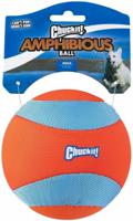 Chuckit amphibious mega ball oranje / blauw (15X12,5X21 CM) - thumbnail