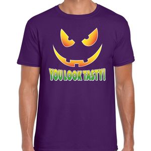 Halloween You look tasty verkleed t-shirt paars voor heren