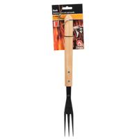 BBQ Collection vleesvork luxe 41 cm eiken rvs
