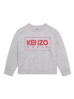 Kenzo Kids sweat à logo imprimé - Gris - thumbnail