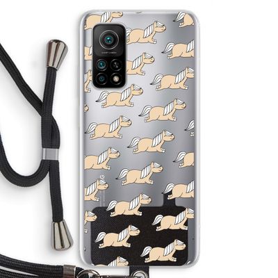 Ponys: Xiaomi Mi 10T 5G Transparant Hoesje met koord