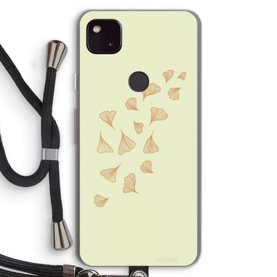 Falling Leaves: Pixel 4a 5G Transparant Hoesje met koord