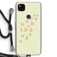 Falling Leaves: Pixel 4a 5G Transparant Hoesje met koord