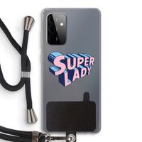 Superlady: Samsung Galaxy A72 5G Transparant Hoesje met koord