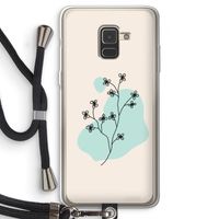 Love your petals: Samsung Galaxy A8 (2018) Transparant Hoesje met koord