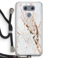 Goud marmer: LG G6 Transparant Hoesje met koord