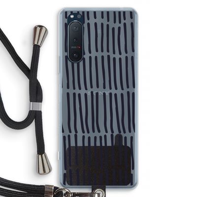 Moroccan stripes: Sony Xperia 5 II Transparant Hoesje met koord