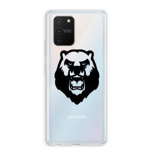 Angry Bear (black): Samsung Galaxy S10 Lite Transparant Hoesje