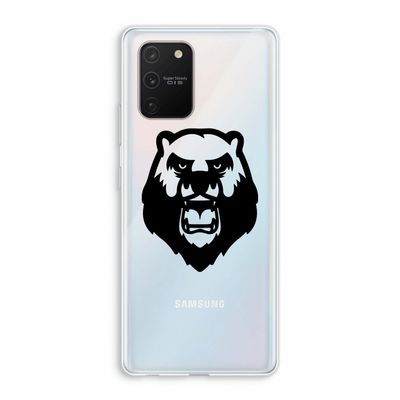 Angry Bear (black): Samsung Galaxy S10 Lite Transparant Hoesje