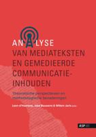 Analyse van mediateksten en gemedieerde communicatie-inhouden (Paperback)