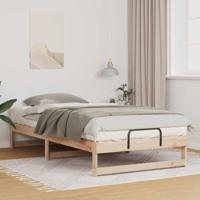 Bedframe met Draaghandvatten Bruin 100 x 200 cm