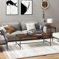 Salontafel 100x50x35 cm bewerkt hout bruin eikenkleur