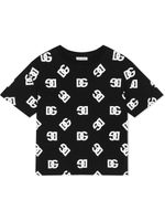 Dolce & Gabbana Kids t-shirt en coton à logo DG - Noir - thumbnail