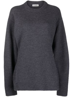 Jil Sander pull en laine à col rond - Gris