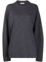 Jil Sander pull en laine à col rond - Gris