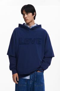 Dubbelmouwige sweatshirt - BLUE - XL