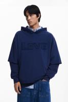 Dubbelmouwige sweatshirt - BLUE - L