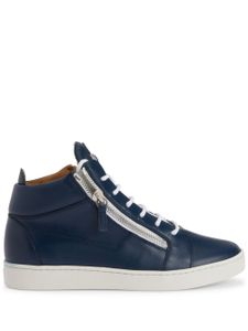 Giuseppe Zanotti baskets Frankie à plaque logo - Bleu