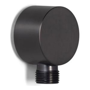 Wandaansluitbocht Blue Label Brondby | Inbouw | Messing | Rond | ½ | Gunmetal PVD