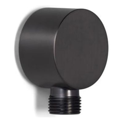 Wandaansluitbocht Blue Label Brondby | Inbouw | Messing | Rond | ½ | Gunmetal PVD