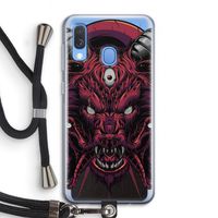 Hell Hound and Serpents: Samsung Galaxy A40 Transparant Hoesje met koord